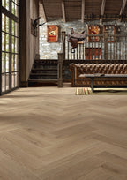 Floer Hybride Laminaat Visgraat - Grijsbeige Eiken