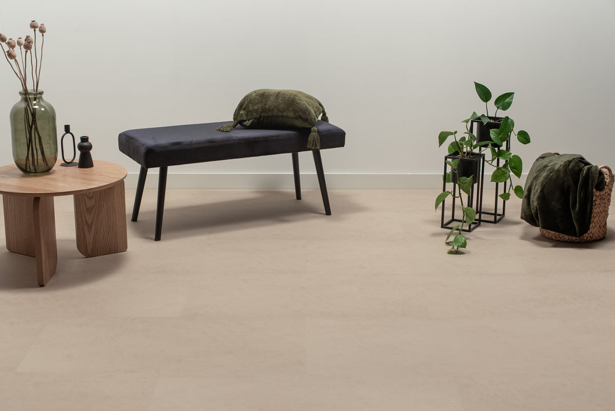 Floer Tegel Click PVC - Betonlook Beige