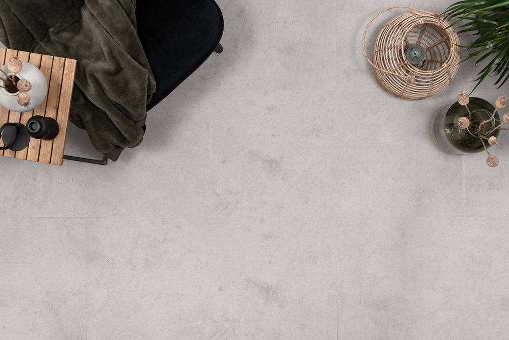 Floer Tegel Click PVC - Betonlook Lichtgrijs