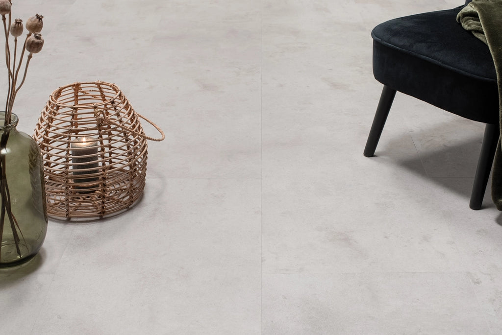 Floer Tegel PVC - Betonlook Lichtgrijs
