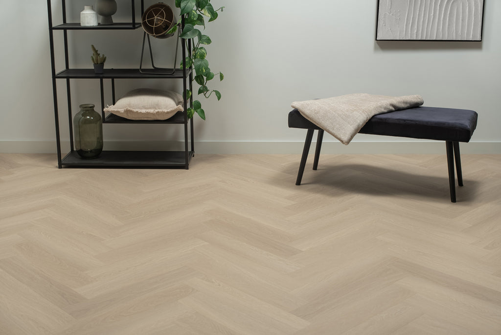 Floer Visgraat Click PVC - Beige Eiken