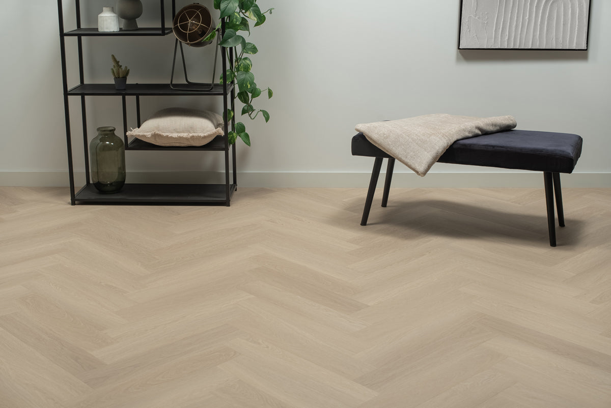 Floer Visgraat Click PVC - Beige Eiken