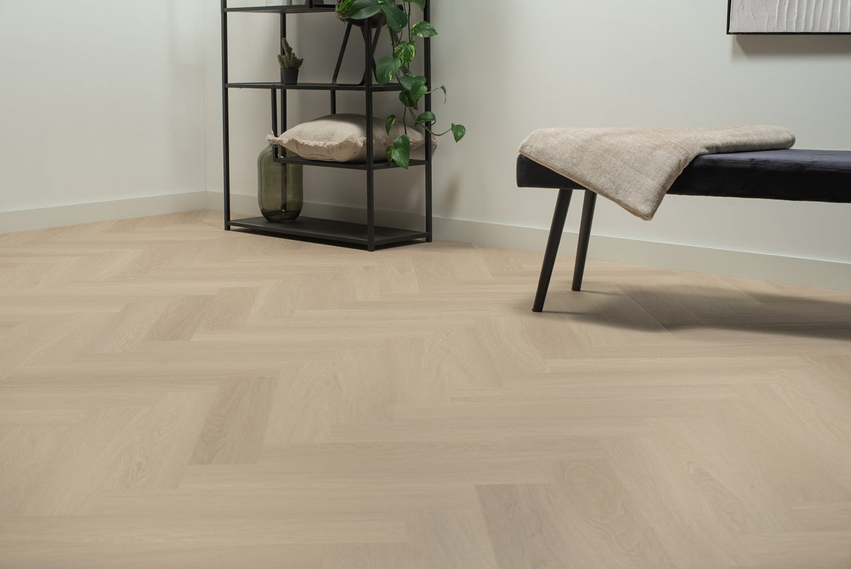 Floer Visgraat Click PVC - Beige Eiken
