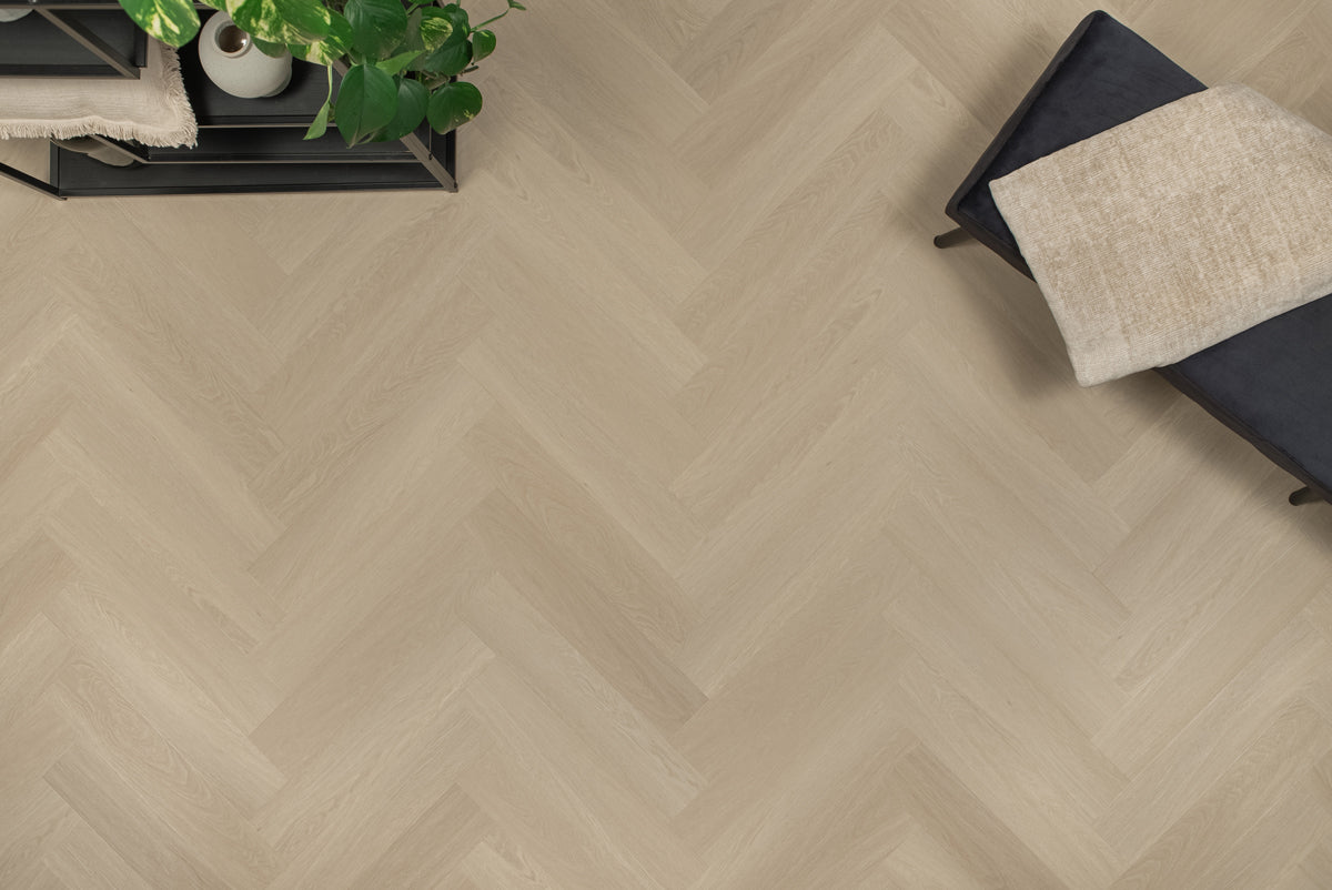 Floer Visgraat Click PVC - Beige Eiken