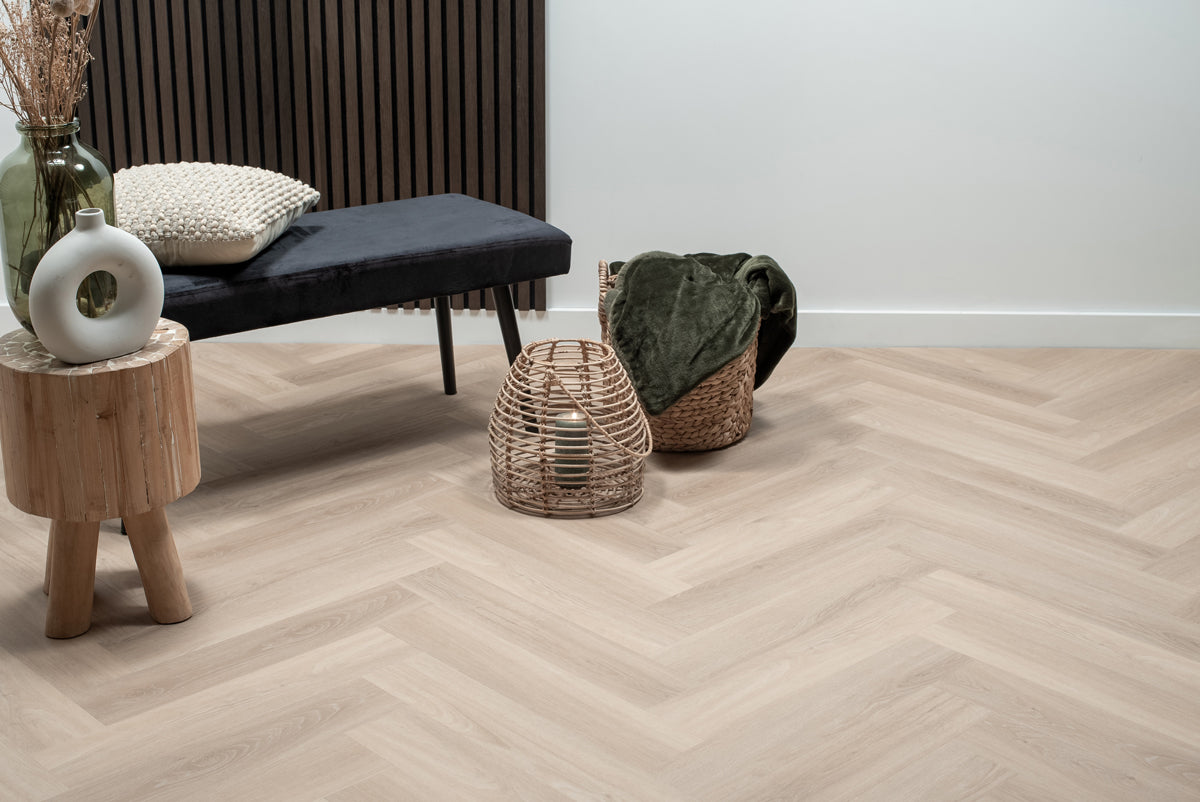 Floer Visgraat Click PVC - Puur Eiken