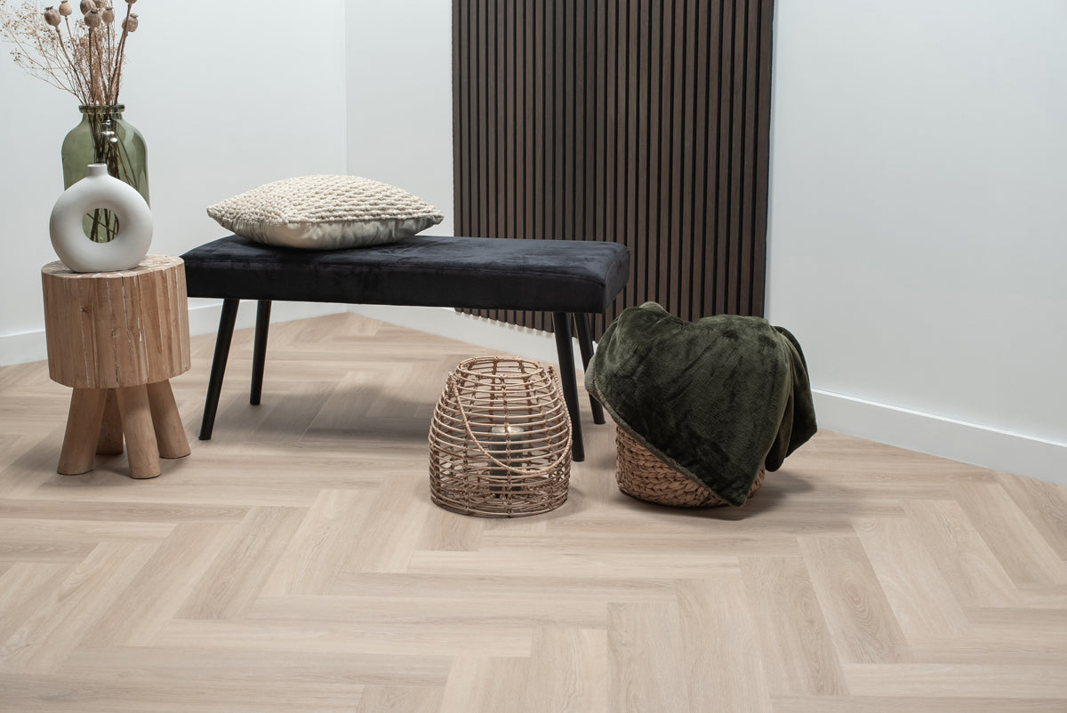 Floer Visgraat Click PVC - Puur Eiken