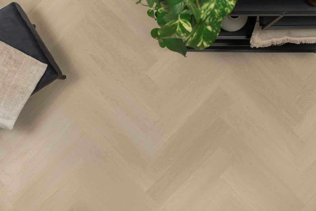 Floer Visgraat PVC - Beige Eiken