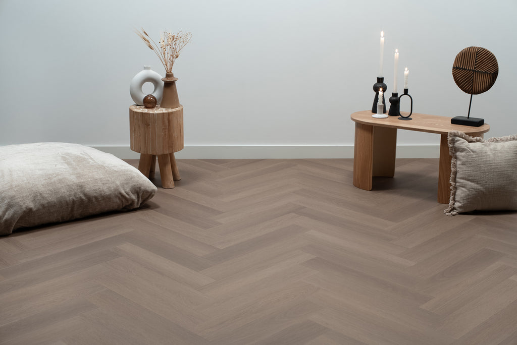 Floer Visgraat PVC - Greige Eiken