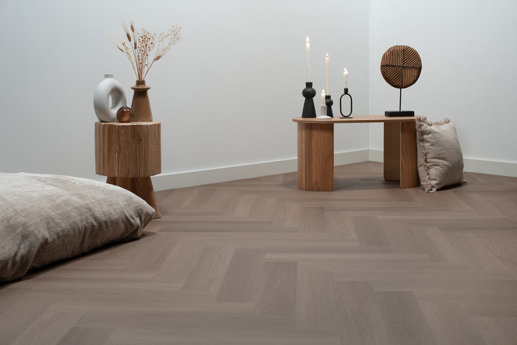 Floer Visgraat PVC - Greige Eiken