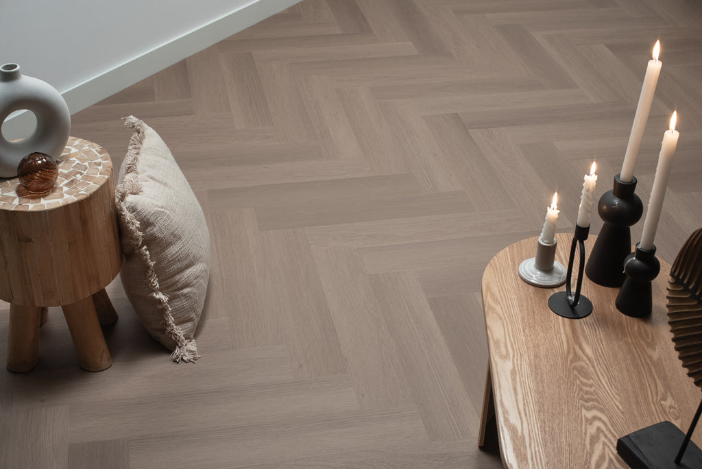Floer Visgraat PVC - Greige Eiken