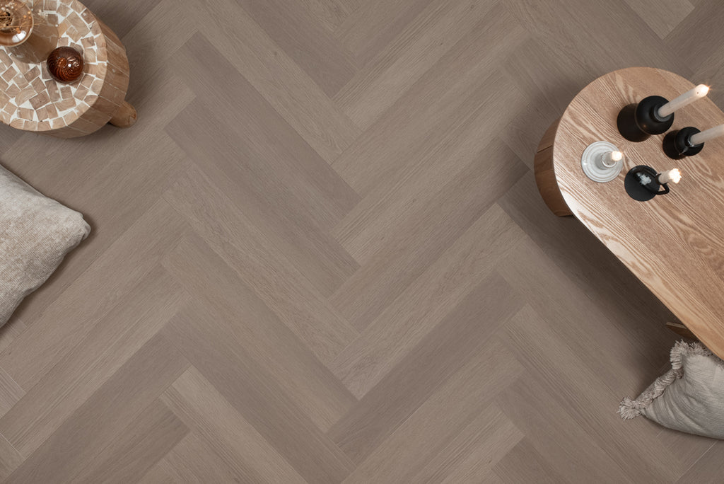 Floer Visgraat PVC - Greige Eiken