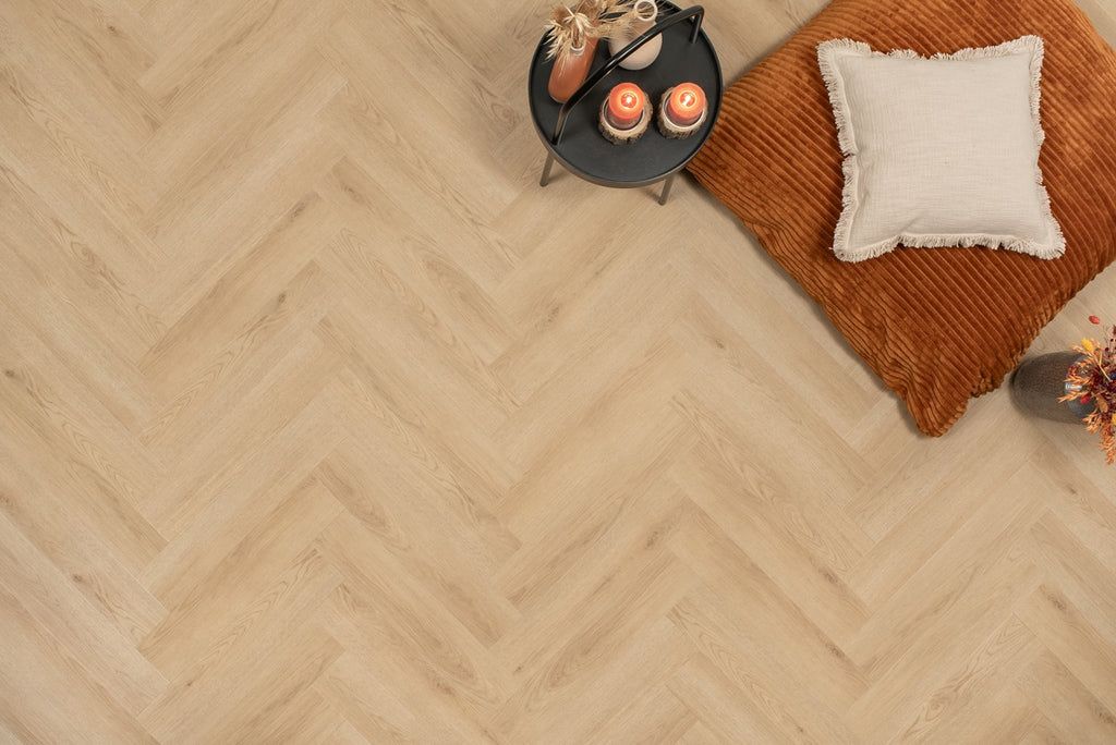 Floer Visgraat PVC - Natuur Eiken