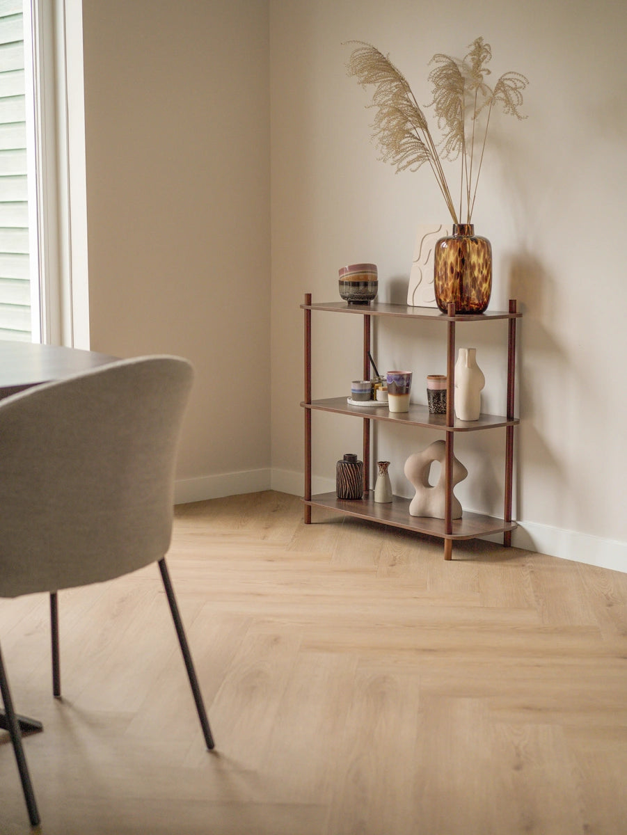 Floer Walvisgraat Click PVC - Bryde Bruin