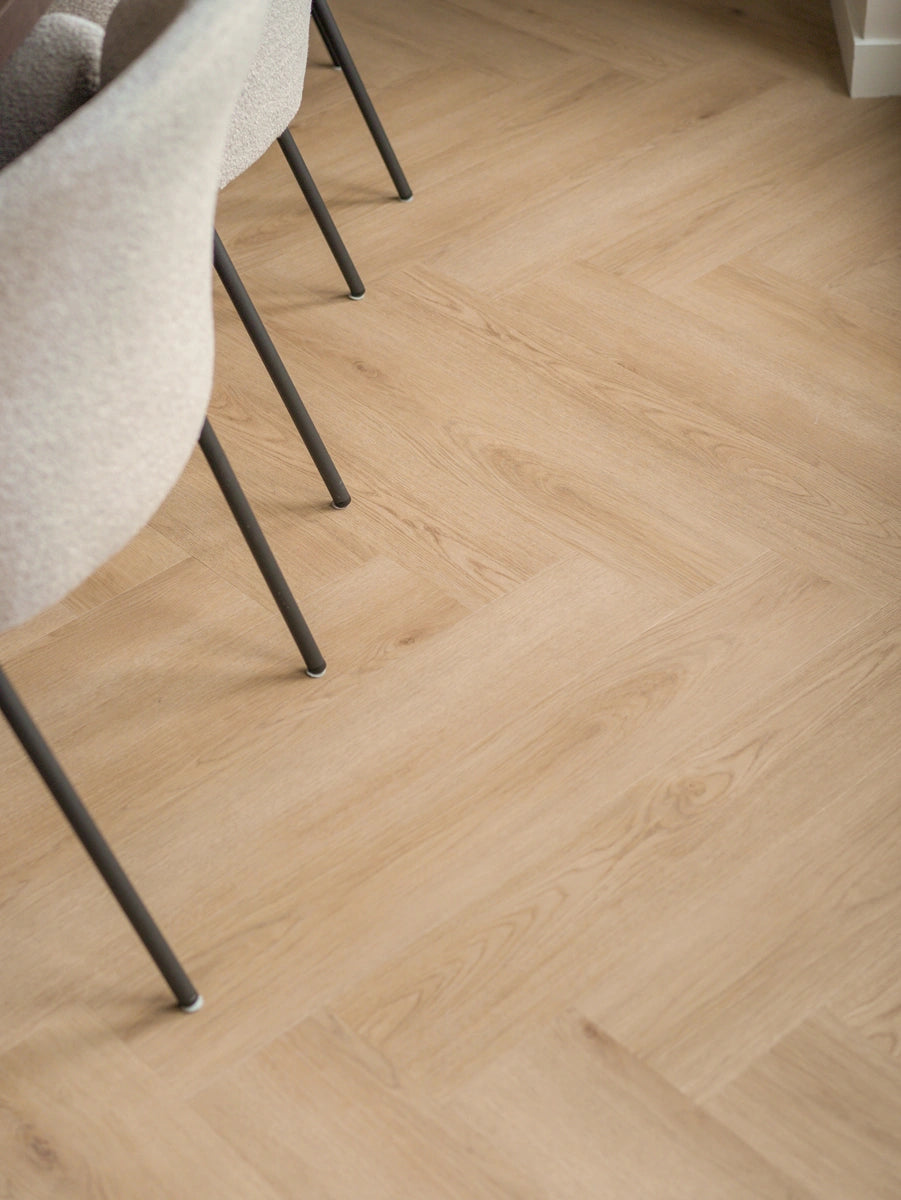 Floer Walvisgraat Click PVC - Bryde Bruin