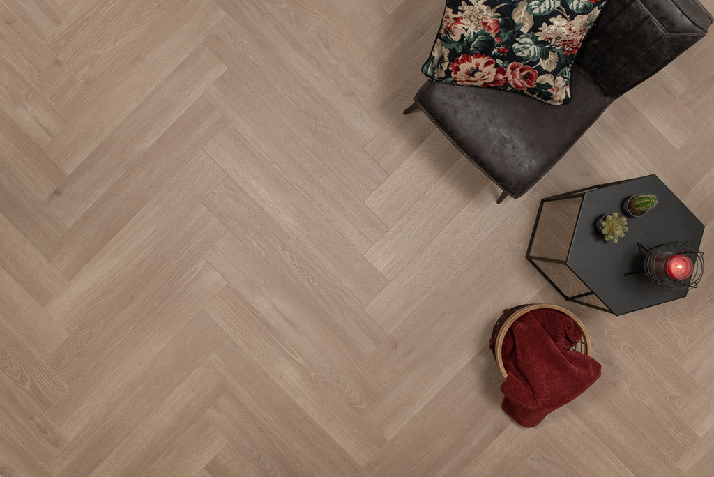 Floer Hybride Laminaat Walvisgraat - Griend Grijs