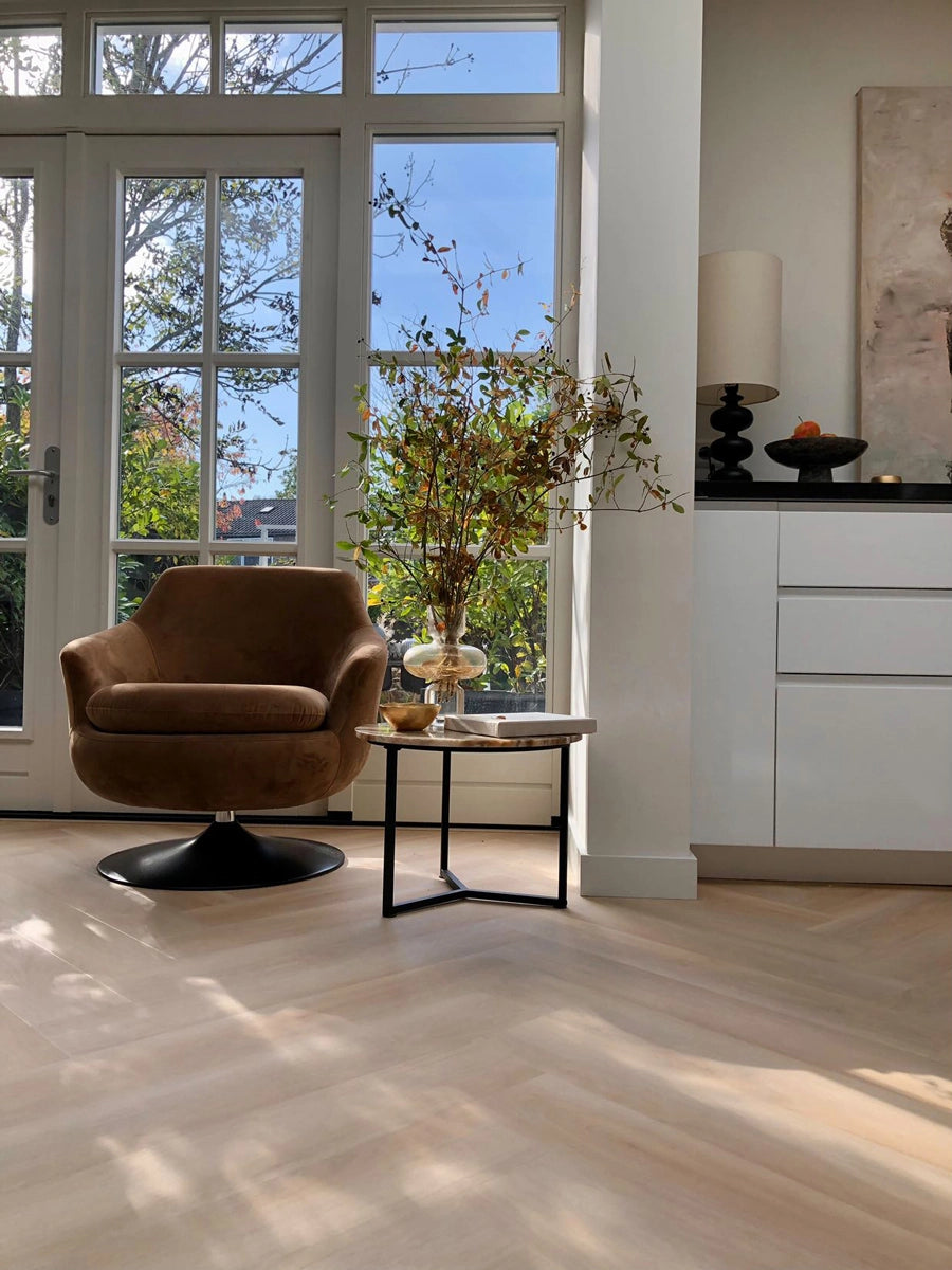 Floer Walvisgraat PVC - Balein Beige