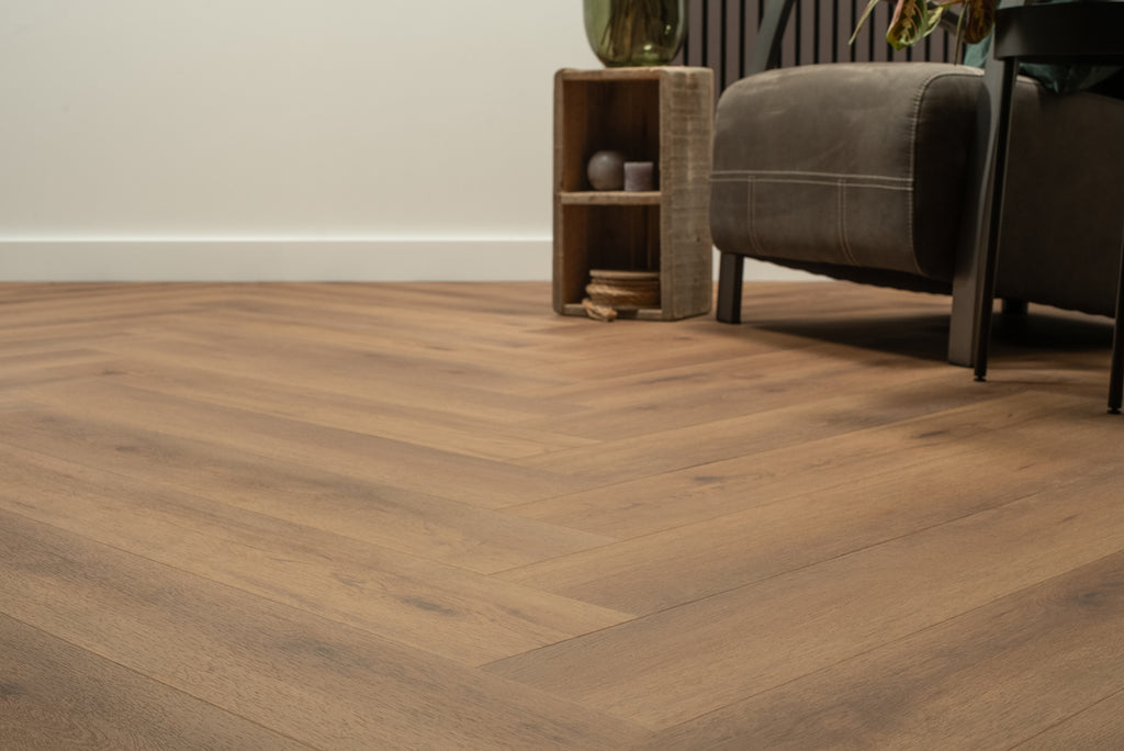 Floer Walvisgraat PVC - Narwal Nootbruin
