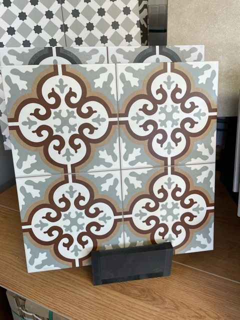 Manisa Red Motieftegel 40x40 cm sfeerbeeld