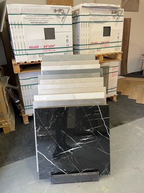 Nero Black hoogglans Tegel 60x60 cm