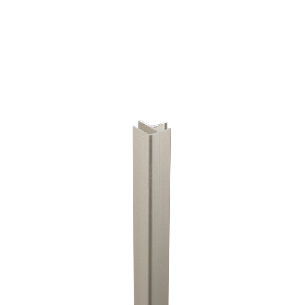 Binnen- en buitenhoekprofiel rvs pvc wand