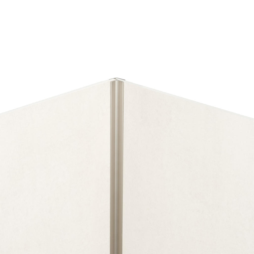 Binnen- en buitenhoekprofiel rvs pvc wand