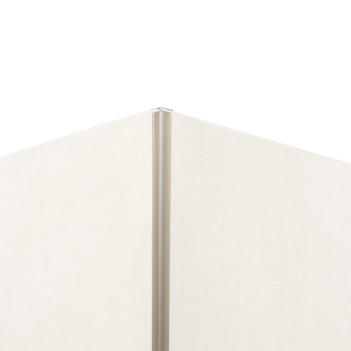 Binnen- en buitenhoekprofiel rvs pvc wand