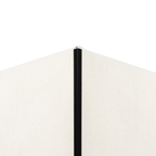 Binnen- en buitenhoekprofiel zwart pvc wand