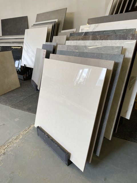 Dura White Hoogglans Tegel 60x60 cm sfeerbeeld