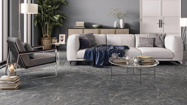 Mars Black Hoogglans Tegel 60x60 cm