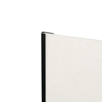 Start- en eindprofiel zwart pvc wand