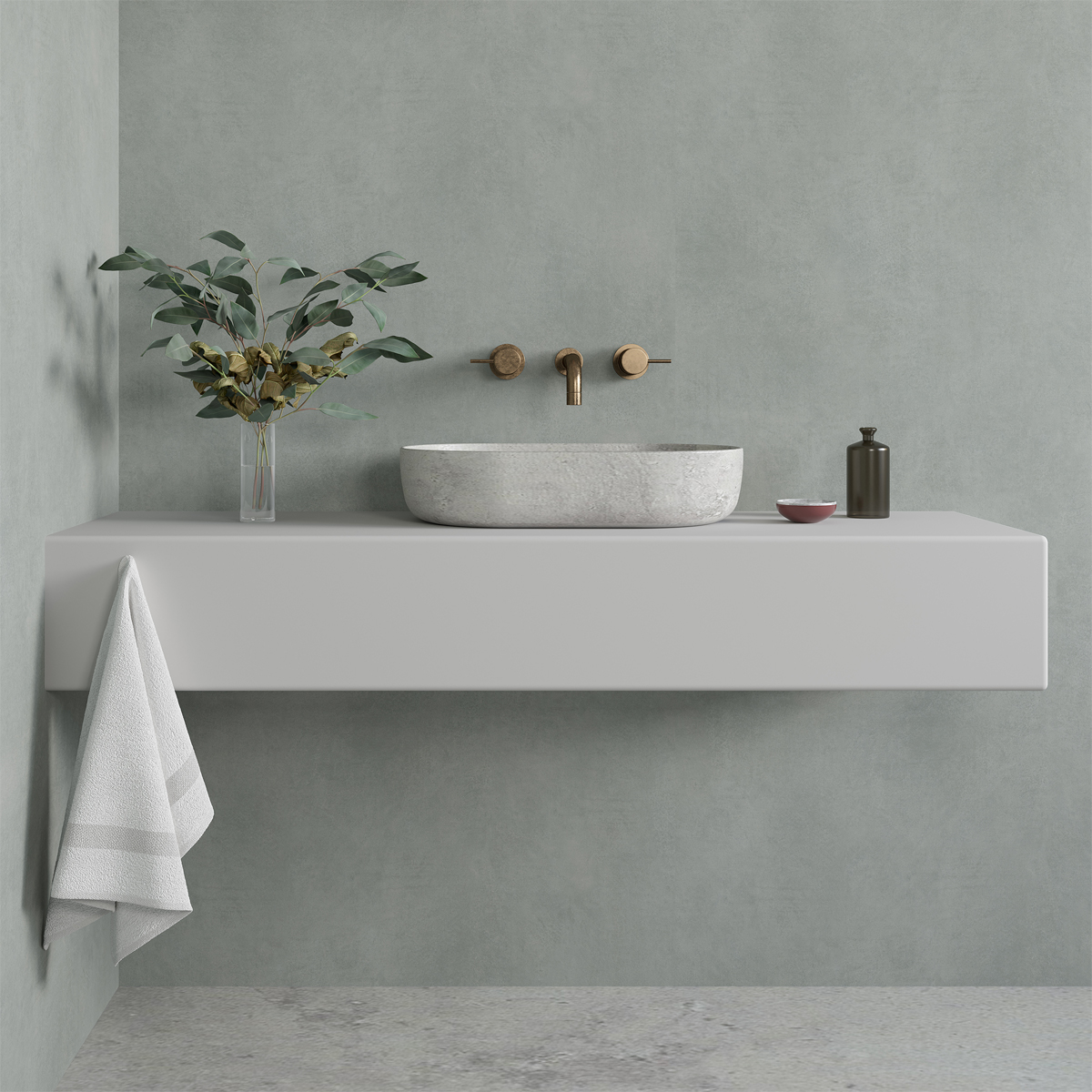 Torino touch paneel donker grijs